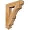 Ekena Millwork Balboa Arts & Crafts Rough Sawn Bracket, Western Red Cedar, 4"W x 20"D x 24"H BKT04X20X24BOA03RWR - alternate 1